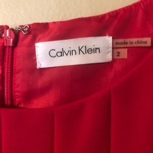 Red Calvin Klein Dress